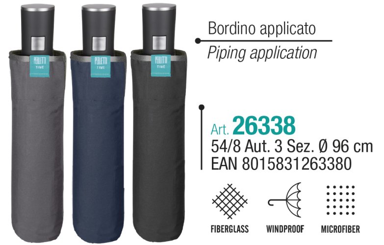 OMBRELLO UOMO MINI AUT.TINTA UNITA 26338