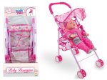PASSEGGINO METALLO DOPPIA RUOTA 55CM 66441 PASSEGGINO METALLO DOPPIA RUOTA 55CM 66441