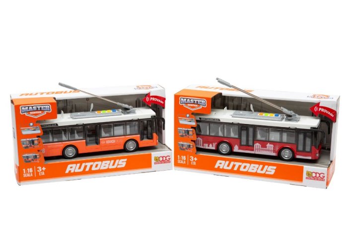 AUTOBUS ASS. 30 CM LUCI E SUONI ODG1045