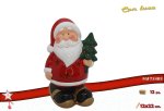BABBO NATALE TERRACOTTA C/LED 12X22CM 973403