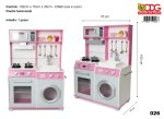 CUCINA LEGNO MEDIA CON ACCESSORI - ROSA ODG026