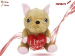 BULDOG PELUCHE CON CUORE 35CM 498473