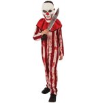 COSTUME CLOWN SANGUINOSO MASCHERA S8645-L