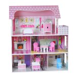 CASA DELLE BAMBOLE CON 8 ACCESSORI CM 70 ODG1235