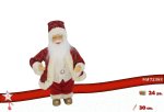 BABBO NATALE PLAST.TESS.ROSSO 30CM 972383