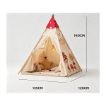TENDA INDIANI TESSUTO ALTEZZA CM 140 X135 X 120 CON SACCHETTO CUSTODIA