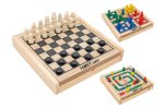 GIOCHI RIUNITI LEGNO OCA+DAMA/SCACCHI 41163