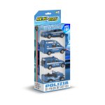 AUTO DIE CAST 1:64 SET 4 PZ POLIZIA 854