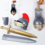 ELMETTO ROMANO CRESTA-GLADIO-PROTEZ.68916