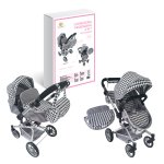 CARROZZINA PASSEGGINO 2 IN 1 CON BORSETTA ODG1240