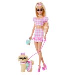 BARBIE CUCCIOLI A PASSEGGIO POIS ROSA JFP36