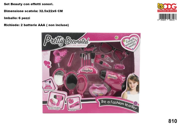 SET PARRUCCHIERA LUCI E SUONI ODG810