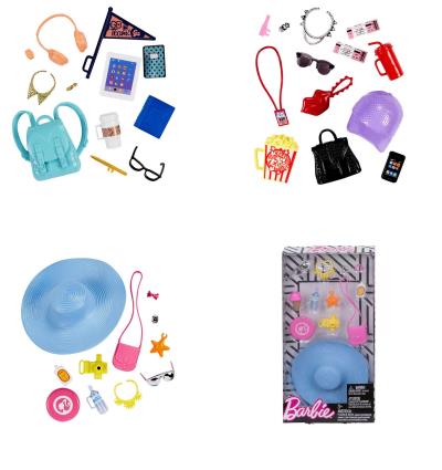 ABITI BARBIE ACCESSORI GWC28 FND48 GWD98